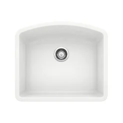 Diamond Single Bowl - White