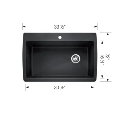Diamond Super Single Dual Mount - Anthracite