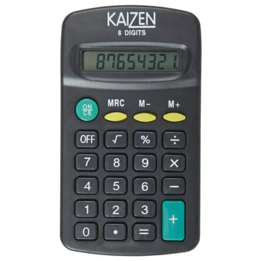 Diamond Visions 8 digit Calculator Black (Pack of 36)
