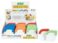 Diamond Visions 4 in. W x 3 in. L Assorted Colors Plastic Pot Scraper (Pack of 24)