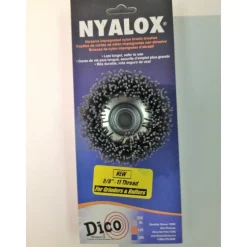Dico NYALOX 3 in. Dia. x 5/8-11 in. x 1/4 Dia. Crimped Nylon Mandrel Mounted Cup Brush 12500 rpm