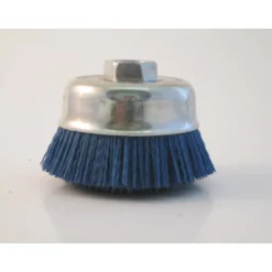 Dico NYALOX 3 in. Dia. x 5/8-11 in. x 1/4 Dia. Crimped Nylon Mandrel Mounted Cup Brush 12500 rpm