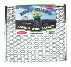 Digger's Root Guard Heavy Duty Silver-Coated Gopher Wire Basket 13.5 H x 13 W x 0.3 D in.