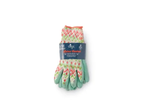 Digz Blue S/M Women's Latex Coated Gardening Gloves