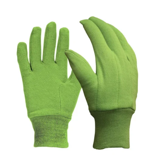 Digz M Jersey Cotton Garden Green Gardening Gloves (Pack of 6)