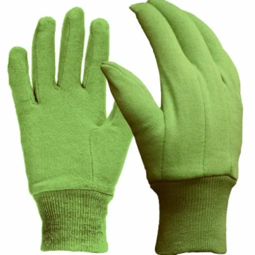 Digz M Jersey Cotton Garden Green Gardening Gloves (Pack of 6)