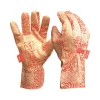 Digz Women's Indoor/Outdoor Canvas Dotted Gardening Gloves Red/White M 1 pair