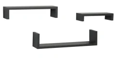 DISPLAY LEDGE BLK WOOD