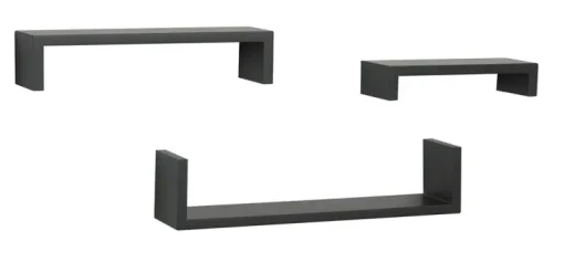 DISPLAY LEDGE BLK WOOD