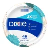 Dixie Assorted Paper FLOWERS BLOOM Dinner Plate 8-1/2 in. Dia. 48 pk (Pack of 10)