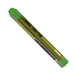 Dixon Ticonderoga 52200 Green Lumber Crayon (Pack of 12)