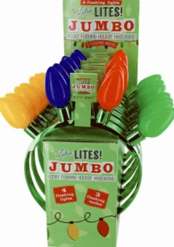 DM Merchandising Lotsa Lites Christmas Lighted Headband Metal/Plastic 1 pk (Pack of 24)