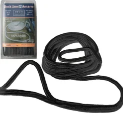 DOCK LINES 15'L BLACK
