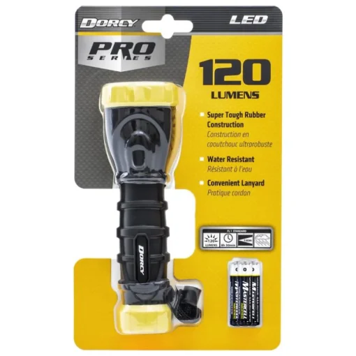 Dorcy 120 lm Black/Red LED Flashlight AAA Battery