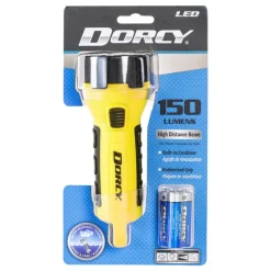 Dorcy 55 lm Black/Yellow LED Flashlight AA Battery