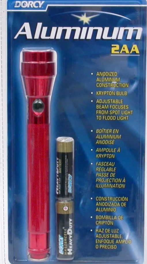 Dorcy Active Series 60 lm Black LED Flashlight AA Battery