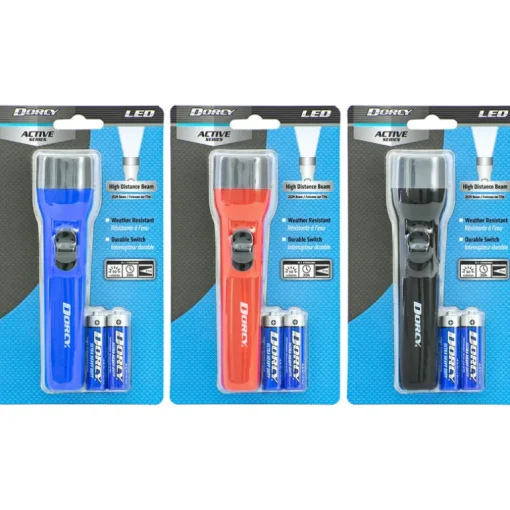 Dorcy Active Series 25 lm Blue LED Flashlight AA Battery