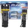 Dorcy Anti-Roll Design Rubber Flashlight Combo with 2D & 2AA Cell Batteries