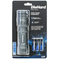 Dorcy DieHard 1700 lm Gray LED Flashlight AA Battery
