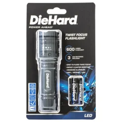 Dorcy DieHard 600 lm Gray LED Flashlight AAA Battery