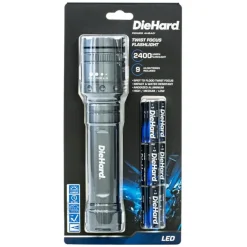 Dorcy DieHard 2400 lm Gray LED Flashlight AA Battery
