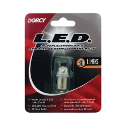 Dorcy LED Flashlight Bulb 3V 1W 30 Lumens 100,000 Hours Replacement