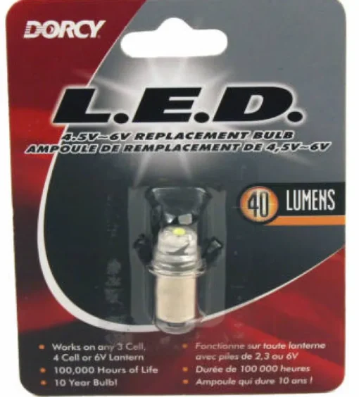 Dorcy LED Flashlight Bulb 6 V Flanged Base