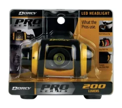 Dorcy Pro Series 200 lm Black & Yellow LED Headlight AA Battery