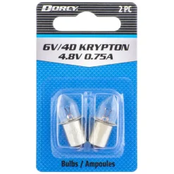 Dorcy 6V/4D Krypton Flashlight Bulb 2.2 volt Bayonet Base