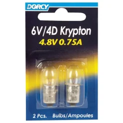 Dorcy 6V/4D Krypton Flashlight Bulb 2.2 volt Bayonet Base