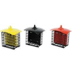Double-Suet Basket Holder, Metal, Assorted Colors