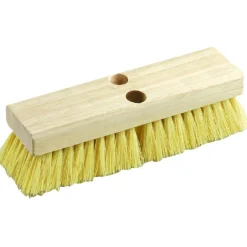 DQB 10 in. W Medium Bristle Wood Handle Scrub Brush