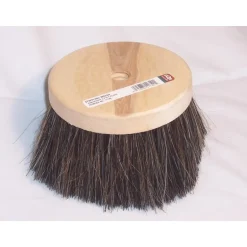 DQB Round Horsehair/Synthetic Blend Stippling Brush 5 L x 5-1/2 W in. with 5 L in. Wood Handle