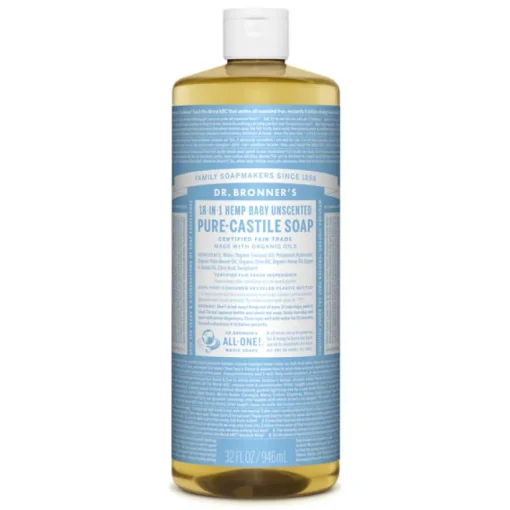Dr. Bronner's Organic Baby Unscented Scent Pure-Castile Liquid Soap 32 oz. 1 pk (Pack of 12)