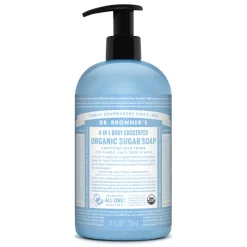 Dr. Bronner's Organic Baby Unscented Scent Sugar Soap 24 oz. (Pack of 12)