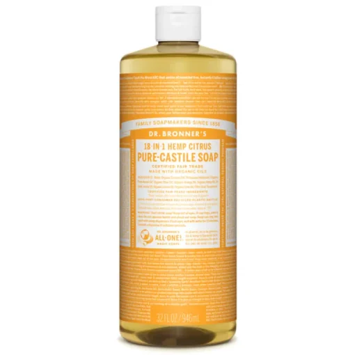 Dr. Bronner's Organic Citrus Orange Scent Pure-Castile Liquid Soap 32 oz. 1 pk (Pack of 12)