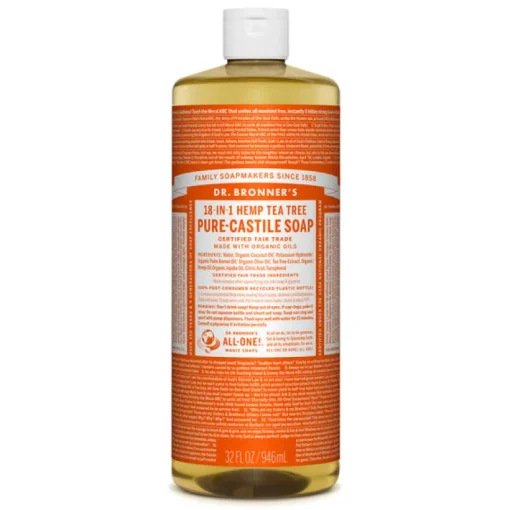 Dr. Bronner's Organic Tea Tree Scent Pure-Castile Liquid Soap 32 oz. 1 pk (Pack of 12)