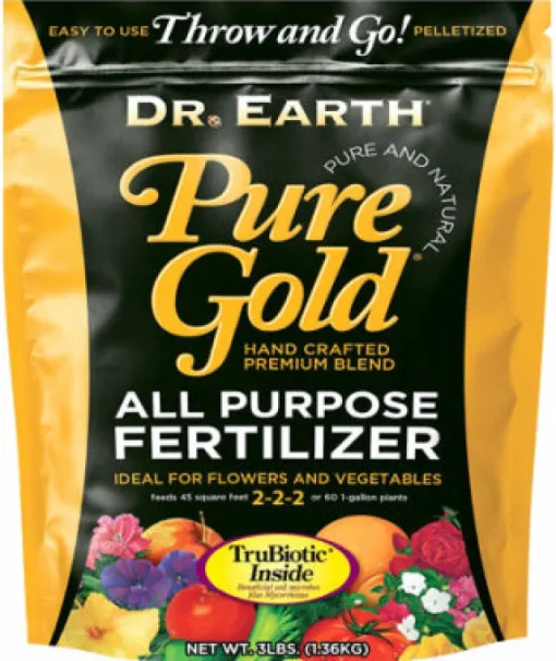 Dr. Earth Pure Gold Organic Fruits/Vegetables 2-2-2 Fertilizer 3 lb