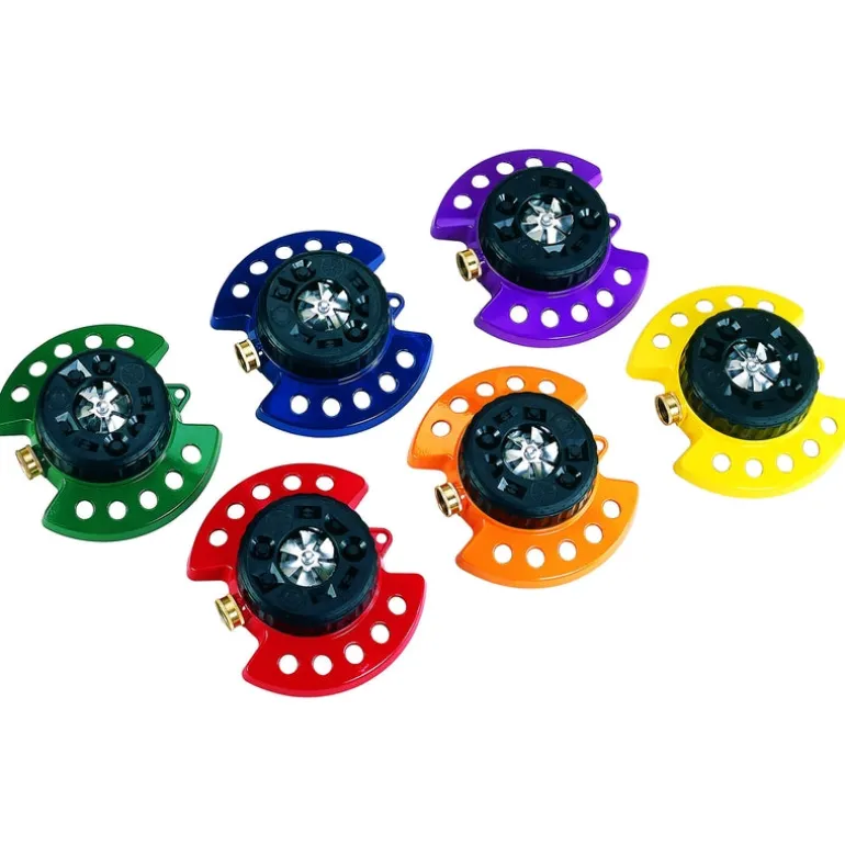 Dramm ColorStorm Metal Sled Base 9-Pattern Turret Sprinkler 575 sq ft 1 pk