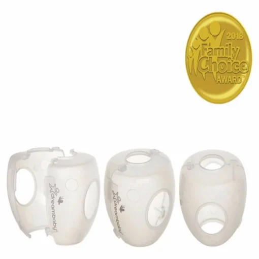 Dreambaby EZY-Fit Clear Plastic Door Knob Covers 3 pk