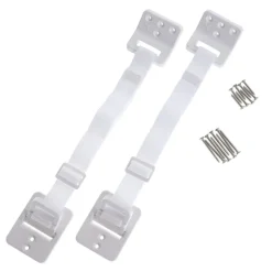 Dreambaby White Plastic Furniture Anchors 2 pk