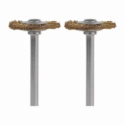 Dremel 3/4 in. X 1.7 in. L Brass Brush 2 pk