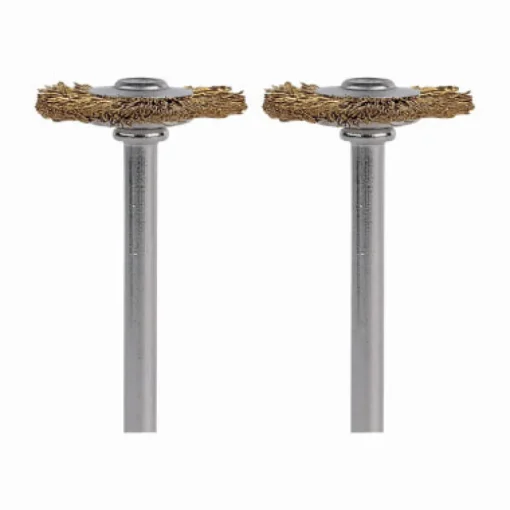 Dremel 3/4 in. X 1.7 in. L Brass Brush 2 pk