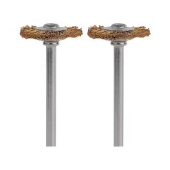 Dremel 3/4 in. X 1.7 in. L Brass Brush 2 pk
