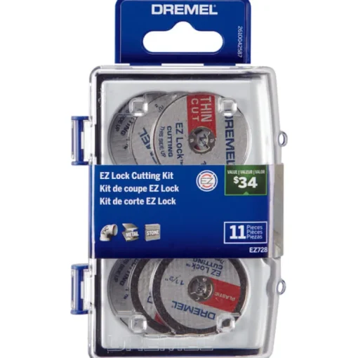Dremel EZ Lock Rotary Tool Cutting Accessory Kit 11 pc.