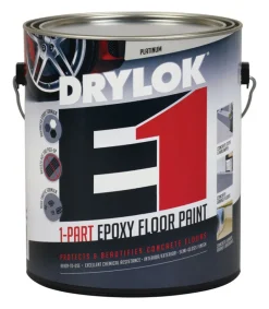 Drylok E1 Semi-Gloss Platinum Epoxy Floor Paint 1 gal. (Pack of 2)