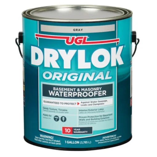 DRYLOK Gray Latex Based Masonry Low Odor Tintable Waterproof Sealer 1 gal. (Pack of 2)