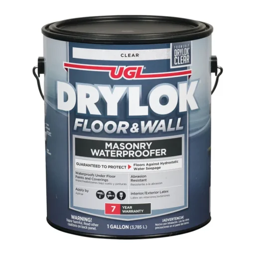 Drylok High-Gloss Clear Floor and Wall Masonry Waterproof Sealer 1 gal. (Pack of 2)