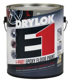 DRYLOK Slate Gray Scuffing Resist Epoxy Semi-Gloss Floor Paint 1 gal. (Pack of 2)