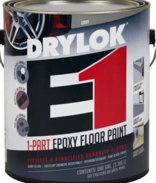 DRYLOK Slate Gray Scuffing Resist Epoxy Semi-Gloss Floor Paint 1 gal. (Pack of 2)